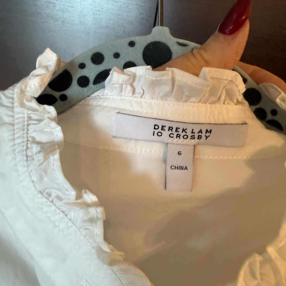 Derek Lam Cream Maxi Dress with Lace Details - Picture 11 of 12